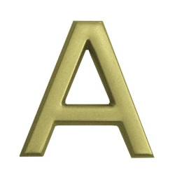 LETRA "A" ABS ORO