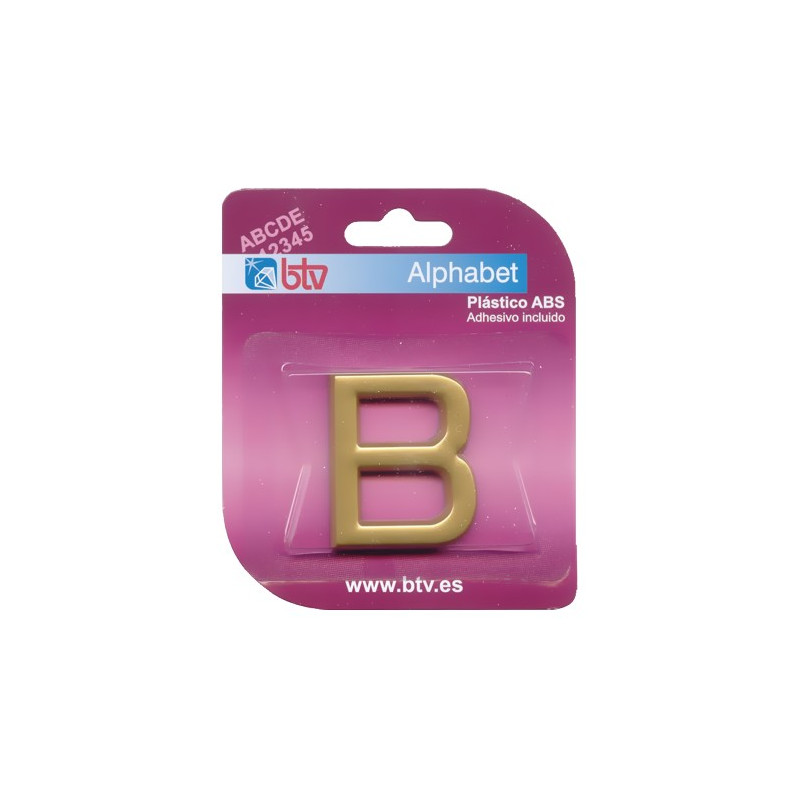 LETRA "B" ABS ORO
