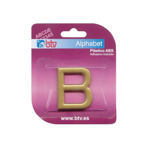 LETRA "B" ABS ORO