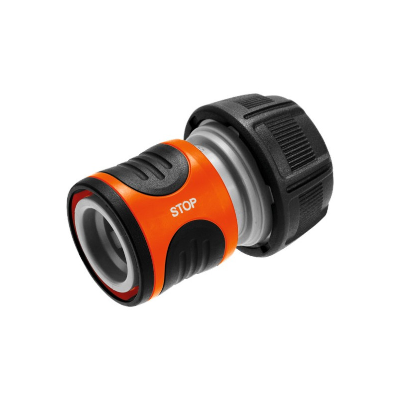 CONECTOR STOP MANGUERA INT.19mm BL