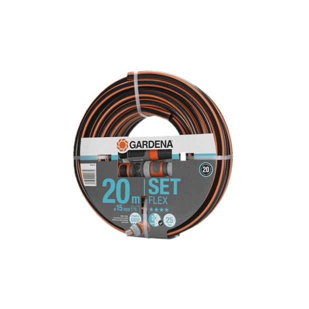 SET DE MANGUERA FLEX 15mm 20MTS LANZA +ACC (5/8")