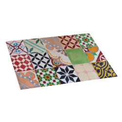 ALFOMBRA VINILICA ESTAMP.MOSAICO COLOR 45x75cm