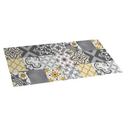 ALFOMBRA VIN.ESTAMP.CROMA PATCH GRIS-AMB 50x110cm