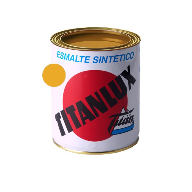 TITANLUX ESMALTE SINTETICO AMARILLO MEDIO 375ML (DESCAT)