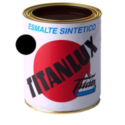 TITANLUX ESMALTE SINTETICO NEGRO MATE 375ML (DESCAT)