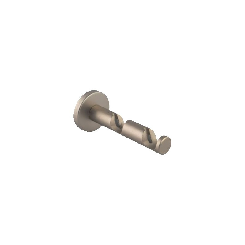 SOPORTE DOBLE CILINDRO TD22 PLATA (1UN)
