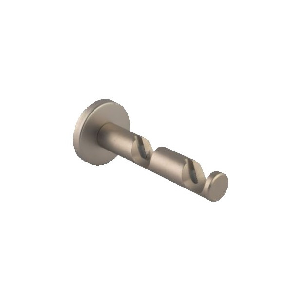 SOPORTE DOBLE CILINDRO TD22 PLATA (1UN)