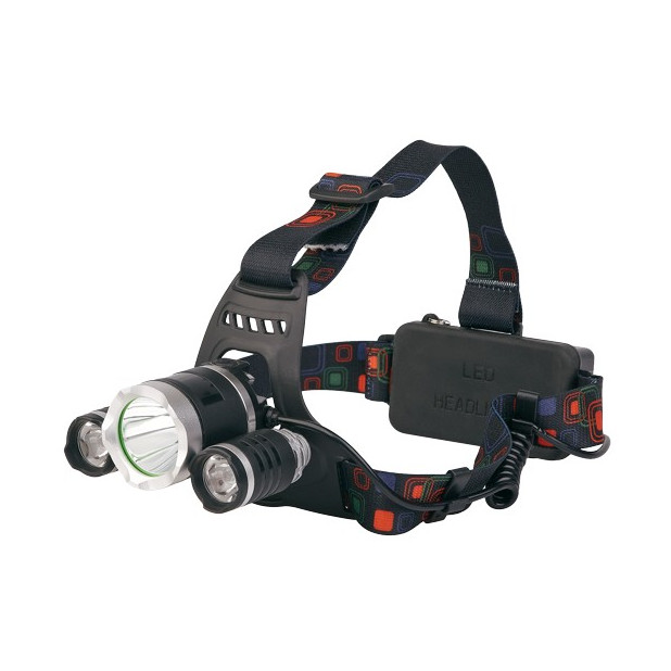 LINTERNA FRONTAL TRIPLE RECARG.16W