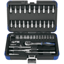 JGO.LLAVES VASO 1/4" (46 PIEZAS)