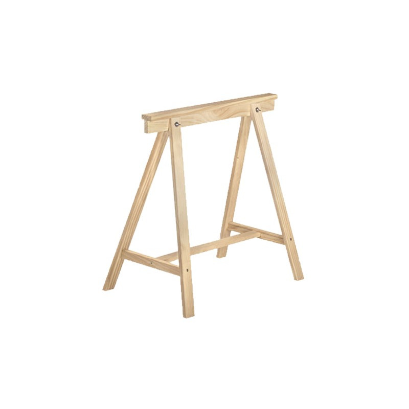 CABALLETE DECORATIVO PINO S/BARNIZ 75x70x45cm.