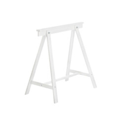 CABALLETE DECORATIVO PINO TEÑIDO BLANCO 75x70x45cm.