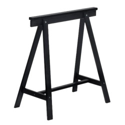 CABALLETE DECORATIVO PINO TEÑIDO NEGRO 75x70x45cm.