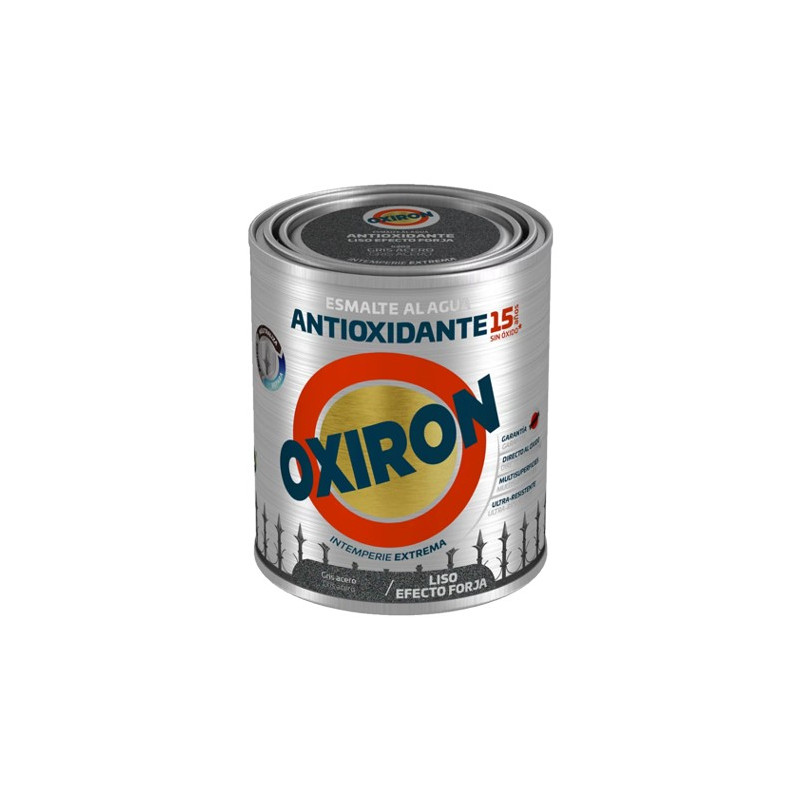 OXIRON AL AGUA LISO EFECTO FORJA GRIS 750ML