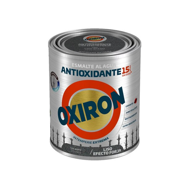 OXIRON AL AGUA LISO EFECTO FORJA GRIS 750ML