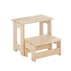 TABURETE ESCALERA PLEG.PINO 2 PELDAÑOS