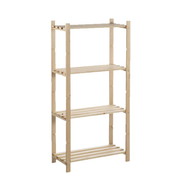 ESTANTERIA PINO MACIZO 4 BALDAS 131,5x65x30cm