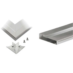 PUERTA ALU.MECANIZADA 55MM 90x35 INOX C/CRISTAL