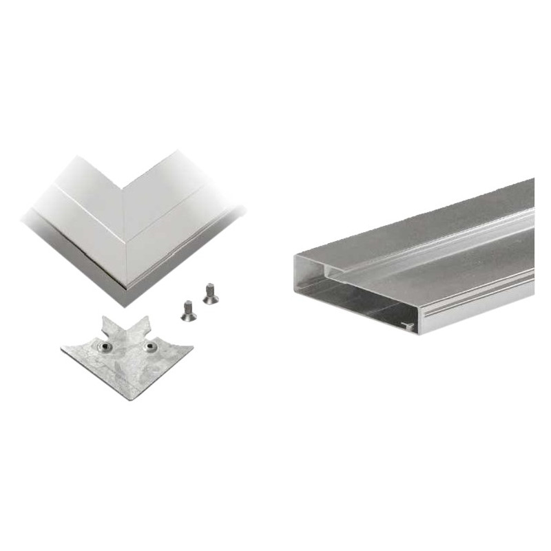 PUERTA ALU.MECANIZADA 55MM 90x35 INOX C/CRISTAL