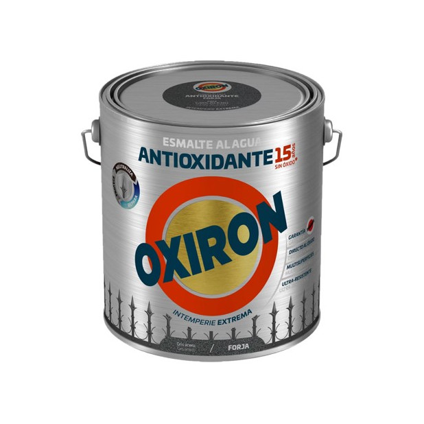OXIRON AL AGUA LISO GRIS ACERO 2,5LTS