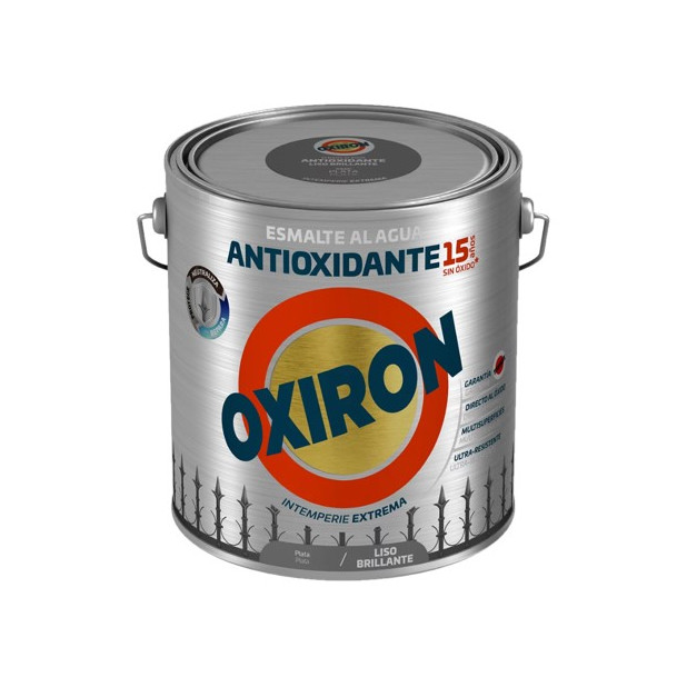 OXIRON AL AGUA LISO BRILLANTE PLATA 2,5LTS