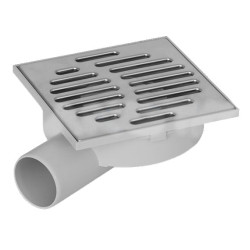 SUMIDERO SIF.REBAJ. INOX 15X15 SAL.LAT. H.6