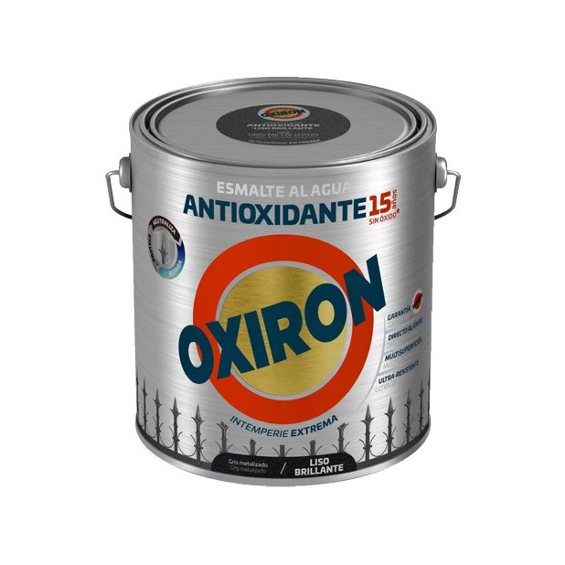 OXIRON AL AGUA LISO BRILLANTE GRIS METAL 2,5LTS
