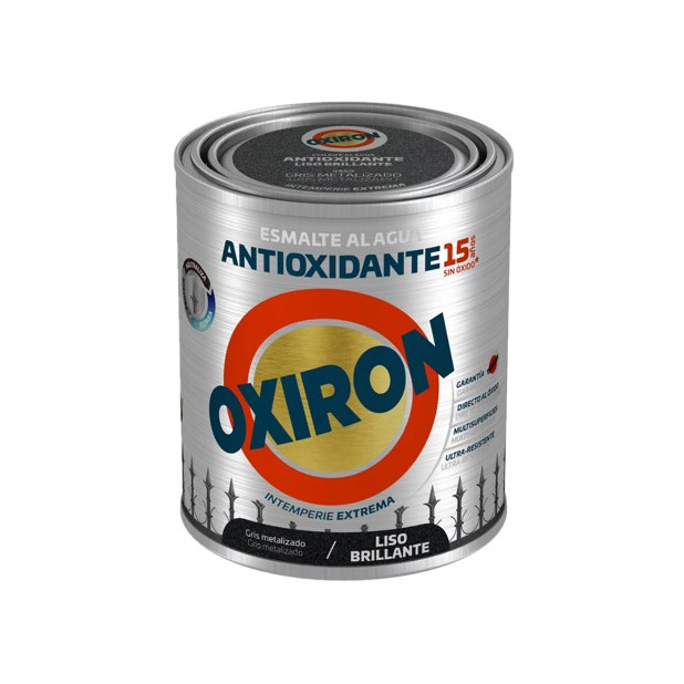 OXIRON AL AGUA LISO BRILLANTE GRIS METAL 750ML