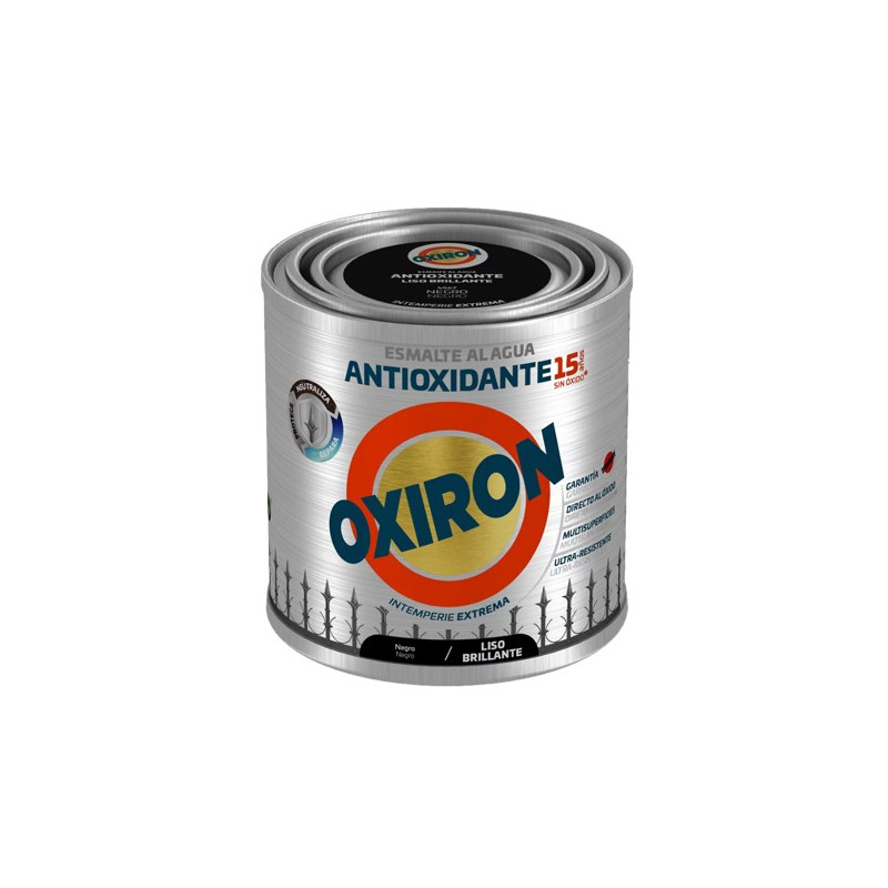 OXIRON 250ML AL AGUA BRILLANTE NEGRO LISO