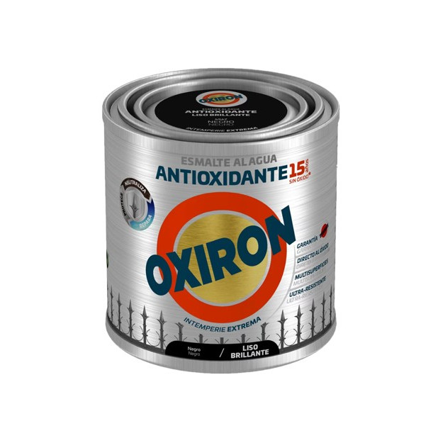 OXIRON 250ML AL AGUA BRILLANTE NEGRO LISO