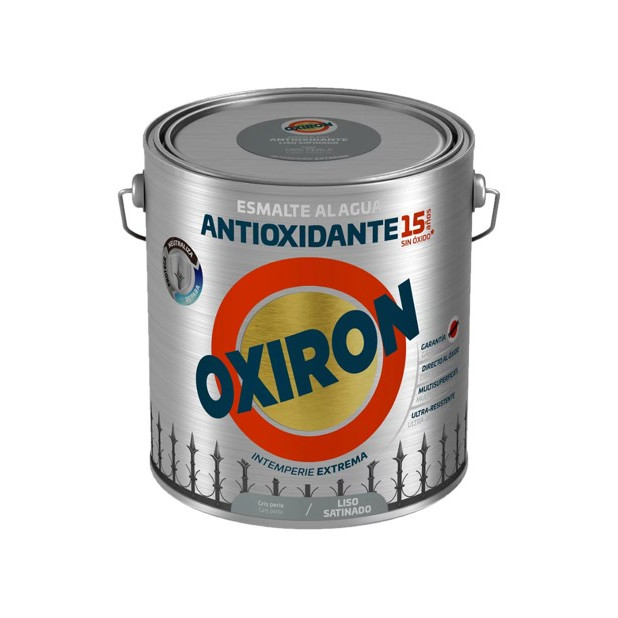 OXIRON AL AGUA LISO SATINADO GRIS PERLA 2,5LTS