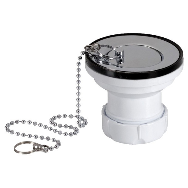 VALVULA C/TAPON CROMO 1 1/4x63 (S-35)