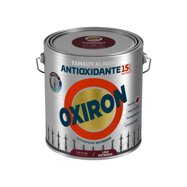 OXIRON AL AGUA LISO SATINADO ROJO CARRUAJE 2,5LTS