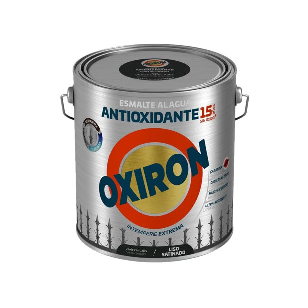 OXIRON AL AGUA LISO SATINADO VERDE CARRUAJE 2,5LTS