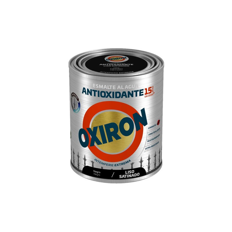 OXIRON 750ML AL AGUA SATINADO NEGRO LISO