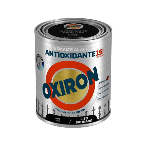 OXIRON 750ML AL AGUA SATINADO NEGRO LISO