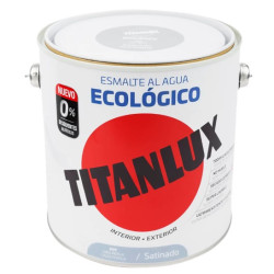 TITANLUX ESMALTE AL AGUA SATINADO GRIS PERLA 2,5LTS