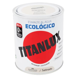 TITANLUX ESMALTE AL AGUA SATINADO BLANCO PIEDRA 750ML
