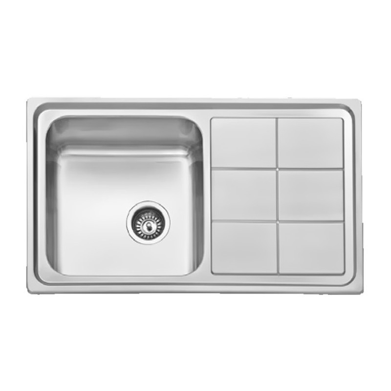 FREGADERO MADRID 860X500MM C/A 1C 1E IZDA