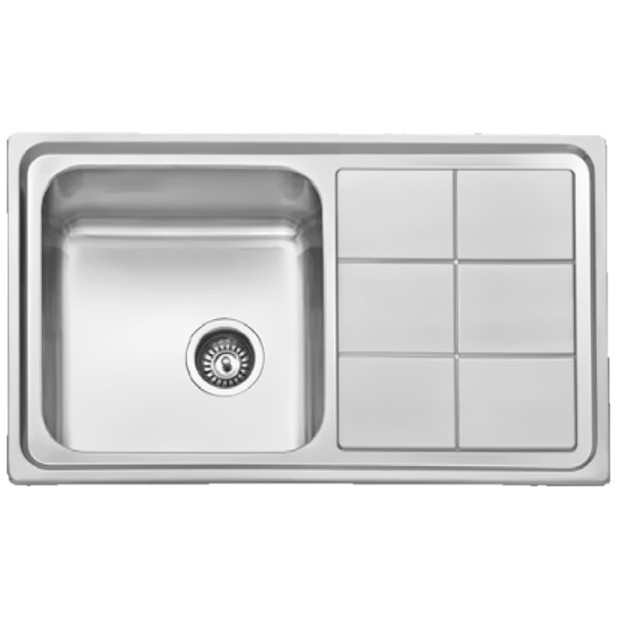 FREGADERO MADRID 860X500MM C/A 1C 1E IZDA