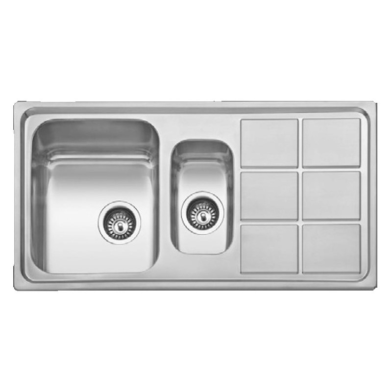 FREGADERO MADRID 970X500MM C/A 1 1/2 C1E IZDA