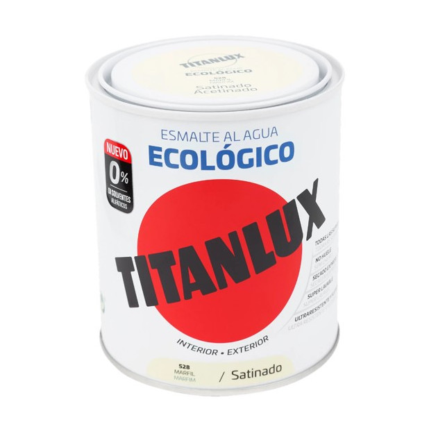 TITANLUX ESMALTE AL AGUA SATINADO MARFIL 2,5LTS