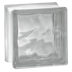 BLOQUE CRISTAL OND. CLARO NEUTRO 19X19X8 BQ