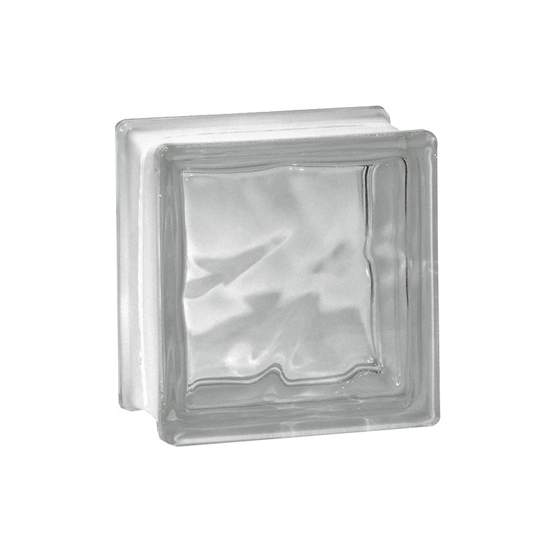 BLOQUE CRISTAL OND. CLARO NEUTRO 19X19X8 BQ