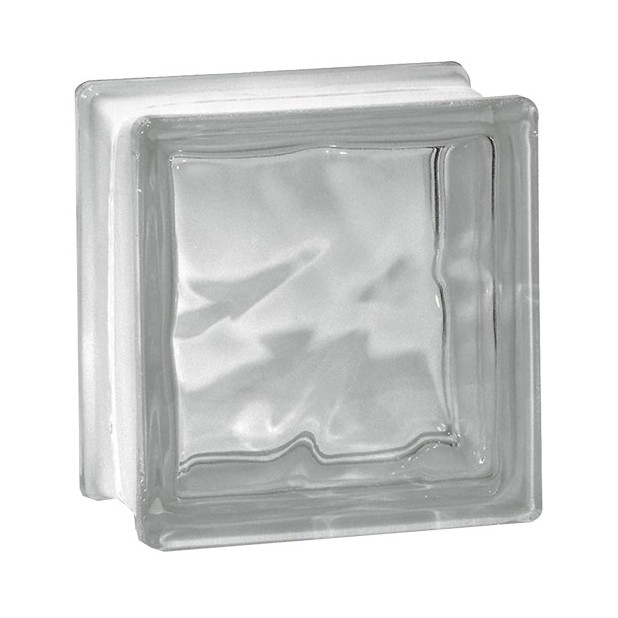 BLOQUE CRISTAL OND. CLARO NEUTRO 19X19X8 BQ