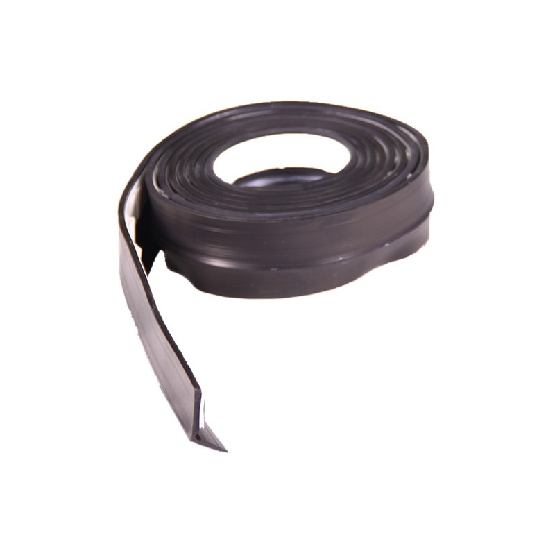 BURELETE GOMA PUERTA GARAJE ADH.2.5M NEGRO
