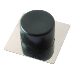 TOPE PUERTA ADHESIVO NEGRO 2UNID.