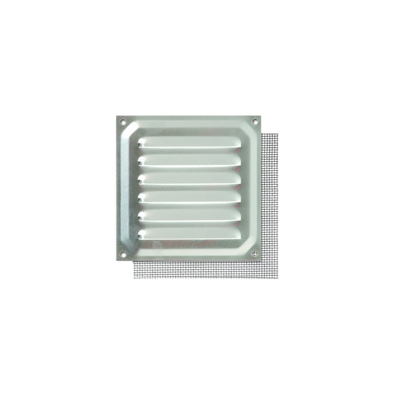 REJILLA C/MOSQUITERA 10x10CM ALUMINIO