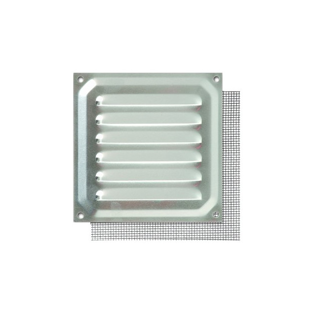 REJILLA C/MOSQUITERA 10x10CM ALUMINIO