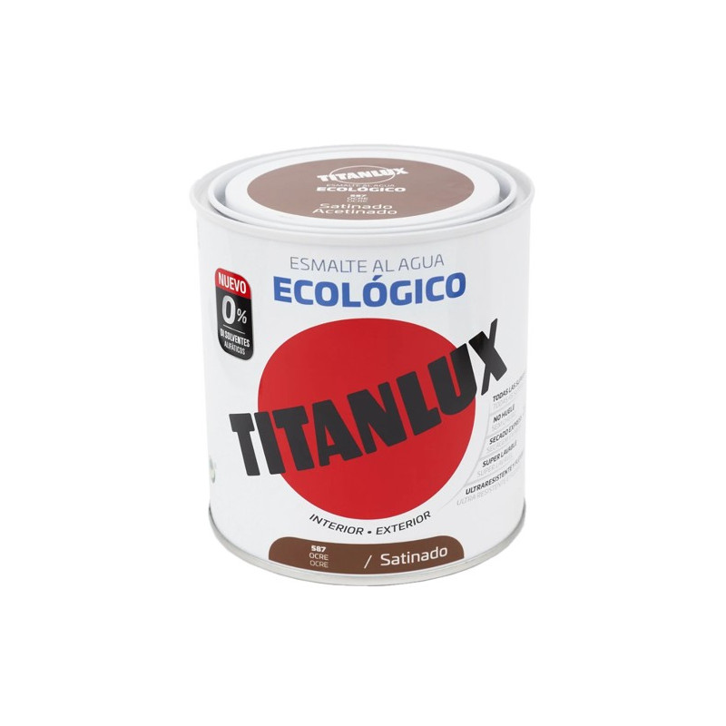 TITANLUX ESMALTE AL AGUA SATINADO OCRE 250ML