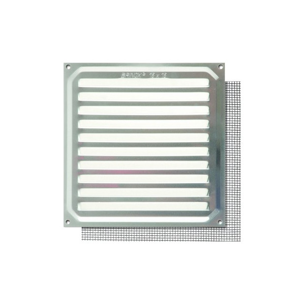 REJILLA C/MOSQUITERA 15x15CM ALUMINIO